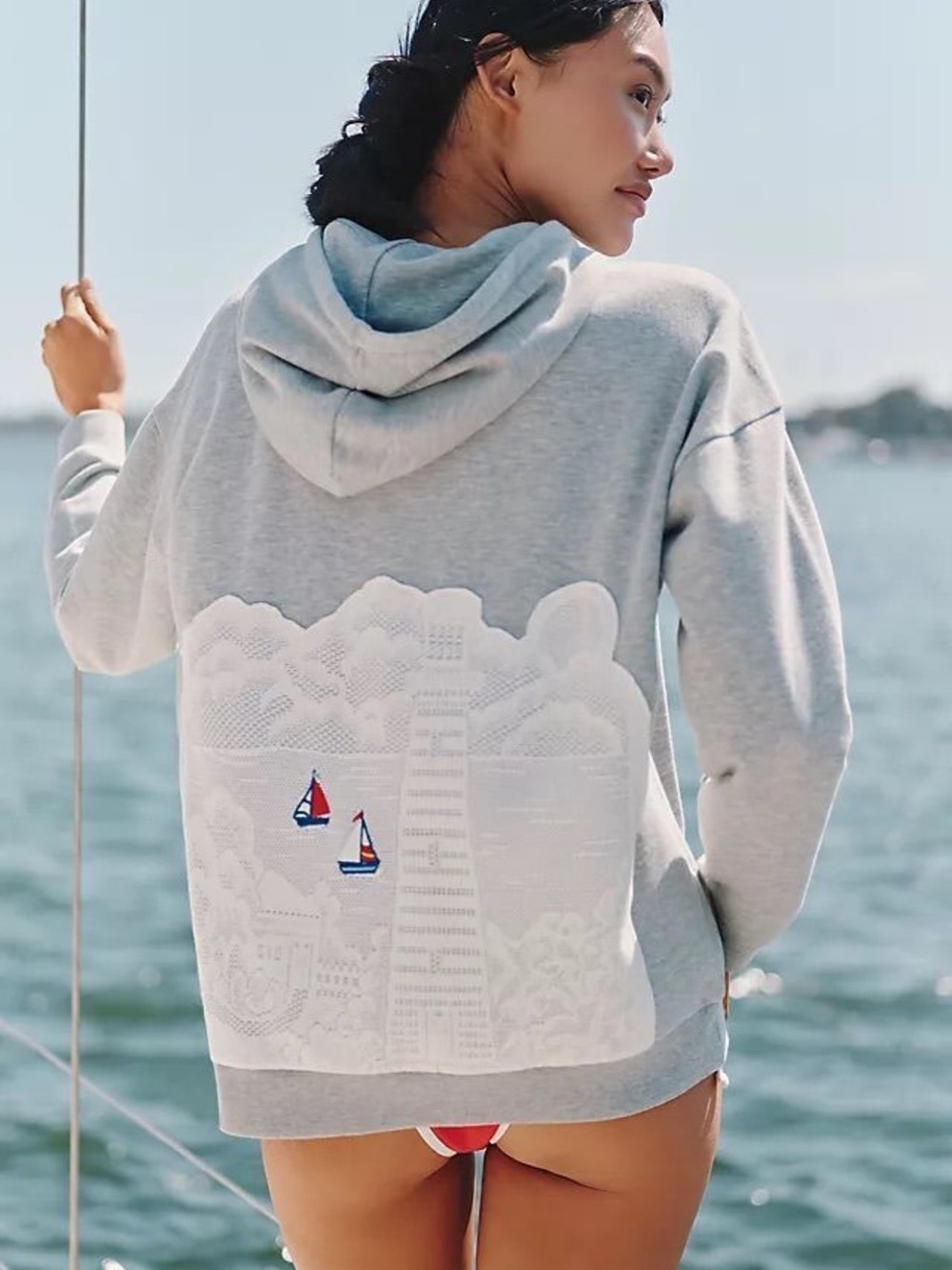 Anthropologie by Celandine Lighthouse sweatshirt